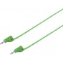 VOLTCRAFT cable de medición altamente flexible conector de láminas de 2 mm a conector de láminas de 2 mm, 0,6 m, verde, 2,2 A, MSB-200 (VC-8557715)
