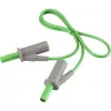 VOLTCRAFT cable de medición de seguridad altamente flexible [conector de láminas de 4 mm - conector de láminas de 4 mm] 0,5 m verde MSB-501 10 A (VC-8063525)