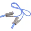 VOLTCRAFT cable de medición de seguridad altamente flexible [conector de láminas de 4 mm - conector de láminas de 4 mm] 0,5 m azul MSB-501 10 A (VC-8063410)