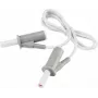 VOLTCRAFT cable de medición de seguridad altamente flexible [conector de láminas de 4 mm - conector de láminas de 4 mm] 0,75 m blanco MSB-501 10 A (VC-8063515)