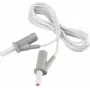 VOLTCRAFT Cable de medición de seguridad altamente flexible [conector de láminas de 4 mm - conector de láminas de 4 mm] 1,5 m Blanco MSB-501 10 A (VC-8063555)