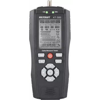 VOLTCRAFT KT-300 comprobador de cables VC-17497100 para telecomunicaciones y redes