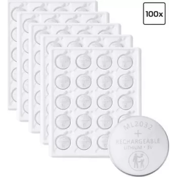Pila de botón de litio recargable VOLTCRAFT ML2032 65 mAh 3 V pack de 100 (VC-18689110)