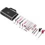VOLTCRAFT MLSet-120 Set de cables de medición, 6 piezas, conectores banana de 4 mm, puntas de prueba, contactos de aguja de 0,64 mm, 1,2 m, rojo/negro VC-18652750