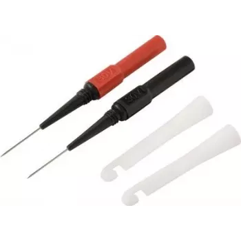 Voltcraft MMS-130 set de cables de medición de seguridad con pinzas, conector banana de 4 mm, 1,2 m, CAT III 1000 V, negro/rojo VC-17155590
