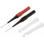 Voltcraft MMS-130 set de cables de medición de seguridad con pinzas, conector banana de 4 mm, 1,2 m, CAT III 1000 V, negro/rojo VC-17155590