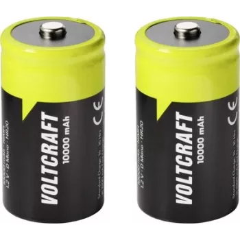 VOLTCRAFT pila Mono (D) NiMH 10000 mAh 1,2 V Ready to Use, pack de 2 VC-17275505