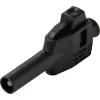 VOLTCRAFT MP-4 Conector de laboratorio, conexión de pinza, recto, clavija de 4 mm, negro, 32 A, 60 V DC VC-17195190