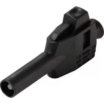 VOLTCRAFT MP-4 Conector de laboratorio, conexión de pinza, recto, clavija de 4 mm, negro, 32 A, 60 V DC VC-17195190