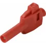 VOLTCRAFT MP-4 Conector de laboratorio con conexión de pinza, recto, pin de 4 mm, rojo, 1 ud. (VC-17195255)