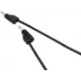 VOLTCRAFT MSB-100 negro 1m cable de medición conector macho banana de 4mm a conector macho banana de 4mm CAT III 1000V CAT IV 600V 19A VC-15443090