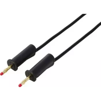 VOLTCRAFT MSB-132 cable de medición negro de 1m conector apilable de 4mm a conector apilable de 4mm VC-18709985