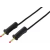 VOLTCRAFT MSB-132 cable de medición de seguridad negro de 2 m, conectores apilables de 4 mm, 32 A, 1000 V CAT III VC-18709995