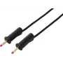 VOLTCRAFT MSB-132 cable de medición de seguridad negro de 2 m, conectores apilables de 4 mm, 32 A, 1000 V CAT III VC-18709995