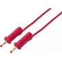 VOLTCRAFT MSB-132 cable de medición rojo de 2 m con conectores banana apilables de 4 mm VC-18709990