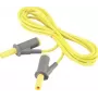 VOLTCRAFT MSB-501 cable de medición de seguridad, banana apilable de 4 mm a igual, 2 m, amarillo, CAT III 1000 V / CAT IV 600 V, 16 A VC-8063480