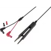 VOLTCRAFT MSL-503-2 Set de cables de medición, conector de seguridad de 4 mm a conector de seguridad de 4 mm, 39 cm, 10 A, 1000 V, CAT III/IV, Negro/Rojo, 2 cables VC-18654460