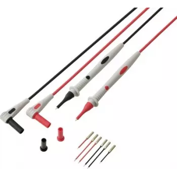 VOLTCRAFT MSL-530 Juego de cables de medición conector banana de 4 mm a punta de prueba 1 m negro/rojo 1 par VC-17766110