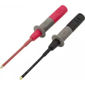 VOLTCRAFT MSS-140 set de puntas de prueba de seguridad 4 mm conector hembra CAT III 600 V rojo/negro