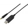 VOLTCRAFT convertidor elevador de USB a 12V DC con conector cilíndrico 5,5x2,1mm y juego de adaptadores, 12W, 1A, negro (VC-18218585)