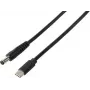 VOLTCRAFT convertidor de tensión USB DC 5,5 x 2,1 mm negro convertidor elevador DC/DC con adaptador DC (VC-18218595)