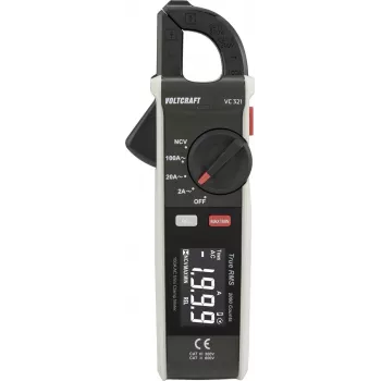 VOLTCRAFT VC-321 pinza amperimétrica digital calibrada ISO CAT II 600V CAT III 300V 2000 cuentas VC-15815575