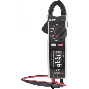 VOLTCRAFT VC-331 Pinza amperimétrica digital AC/DC 200 A CAT II 600 V CAT III 300 V 2000 cuentas