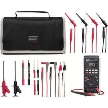 VOLTCRAFT VC-831 multímetro digital True RMS con cables de medición MLSet-120 y bolsa de transporte VC-12884320+VC-18652750