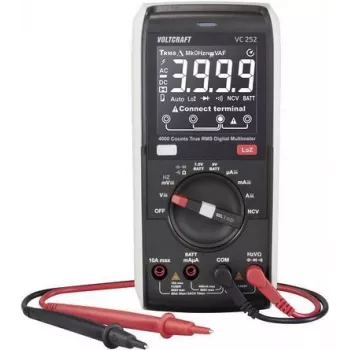 VOLTCRAFT VC252 Multímetro digital CAT III 600 V, 4000 cuentas VC-12884305