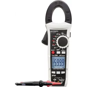 VOLTCRAFT VC740 pinza amperimétrica digital, True RMS, 600 A, calibrada ISO, IP54, CAT IV 600 V VC-8473105