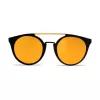 VUARNET VL1602 Gafas de sol cat eye de mujer - Montura de acetato negra, cristal mineral gris, protección UV400 - 56/20/143 mm
