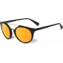 VUARNET VL1602 Gafas de sol cat eye de mujer - Montura de acetato negra, cristal mineral gris, protección UV400 - 56/20/143 mm