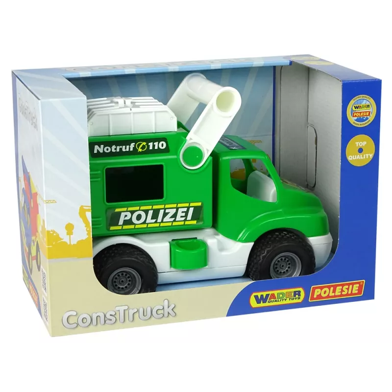 Coche de policía WADER POLESIE ConsTruck Verde 41906