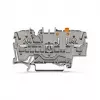WAGO 2002-1671 Borne de seccionamiento y prueba de 2 conductores con Push-in CAGE CLAMP, gris
