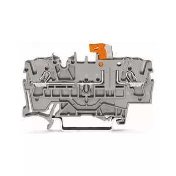 WAGO 2002-1671 Borne de seccionamiento y prueba de 2 conductores con Push-in CAGE CLAMP, gris