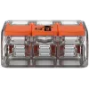 WAGO 221-413 COMPACT Borne de conexión, 3 conductores, 0,2–4 mm², transparente, pack de 50
