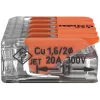 WAGO 221-415 COMPACT regleta de conexión para 5 conductores, 0,2-4 mm², pack de 25