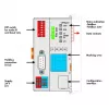 WAGO 750-348 acoplador de bus de campo ECO CANopen, D-Sub 9 polos, 24 VDC, carril DIN, gris