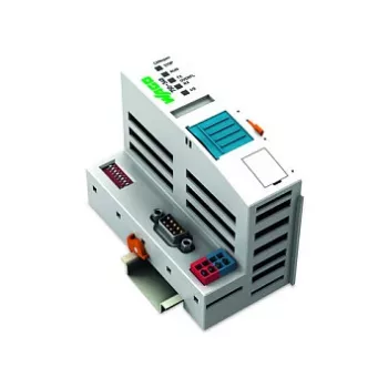 WAGO 750-348 acoplador de bus de campo ECO CANopen, D-Sub 9 polos, 24 VDC, carril DIN, gris