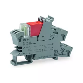 WAGO 788-312 módulo de relé 24 VDC 1 conmutador 6 A enchufable