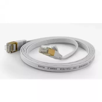 Cable de red FTP CAT6 plano Wantec 10m Blanco