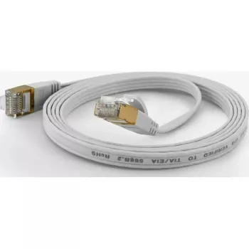 Cable de red Ethernet plano FTP CAT6 Wantec 15 m blanco