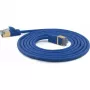 Cable de red Wantec SSTP CAT7 conector CAT6a d=4 mm 25,00 m azul