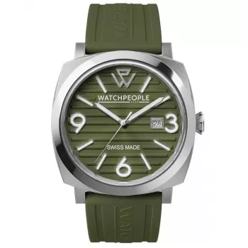 WatchPeople reloj mujer 700998 45mm cuarzo analógico esfera negra correa de piel sintética