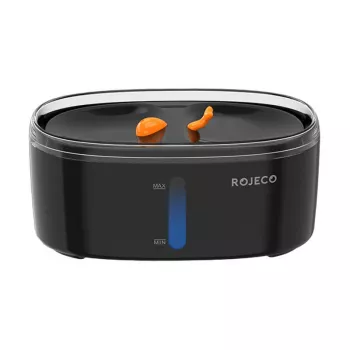 Fuente de agua para mascotas Rojeco 2,5L (negro)