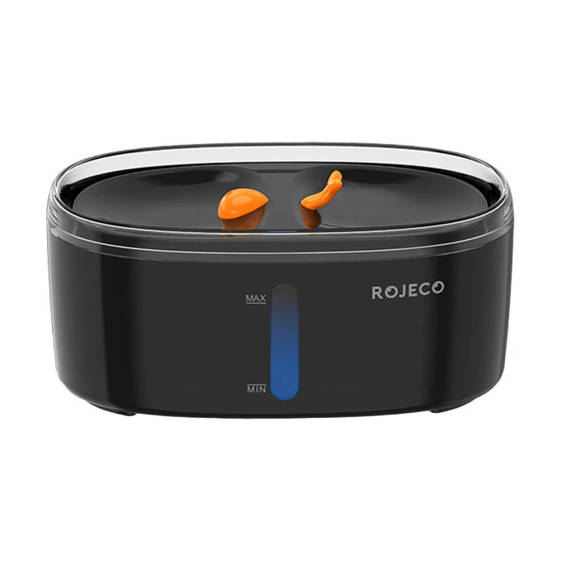Fuente de agua para mascotas Rojeco 2,5L (negro)