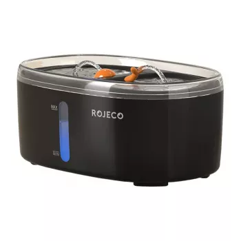 Fuente de agua para mascotas Rojeco 2,5L (negro)