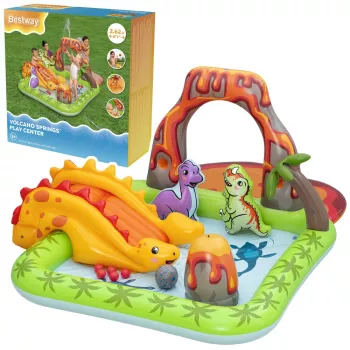 Parque acuático con dinosaurio volcán y bolas Bestway 53172