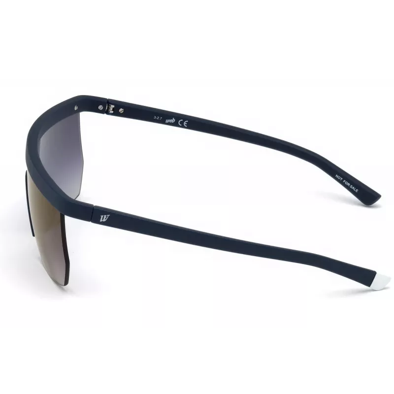 WEB EYEWEAR MAN Gafas de sol WE0221-91X Rectangulares Acetato Montura negra Lentes grises 54mm