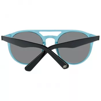 WEB EYEWEAR Gafas de sol de hombre WE0123-5187A - Montura negra, lentes grises, 51/20/145 mm